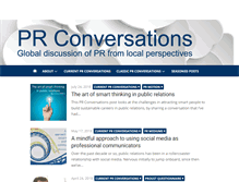Tablet Screenshot of prconversations.com